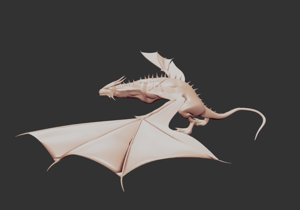 Dragon digital sculpt
