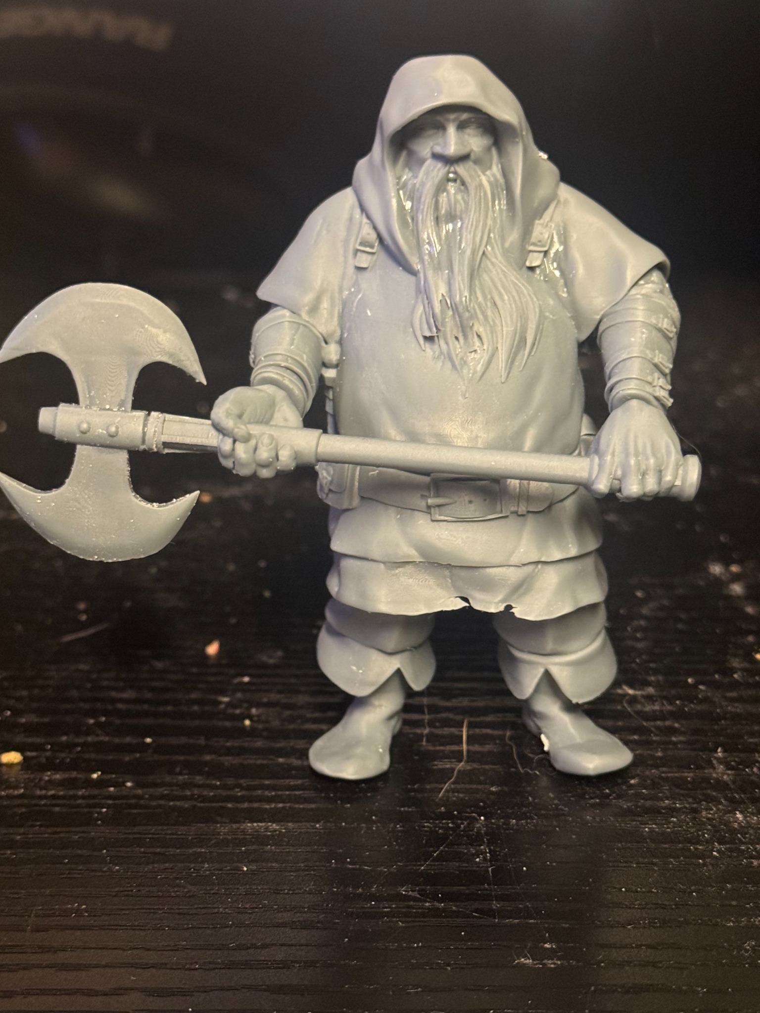 Dwarven Warrior sculpture