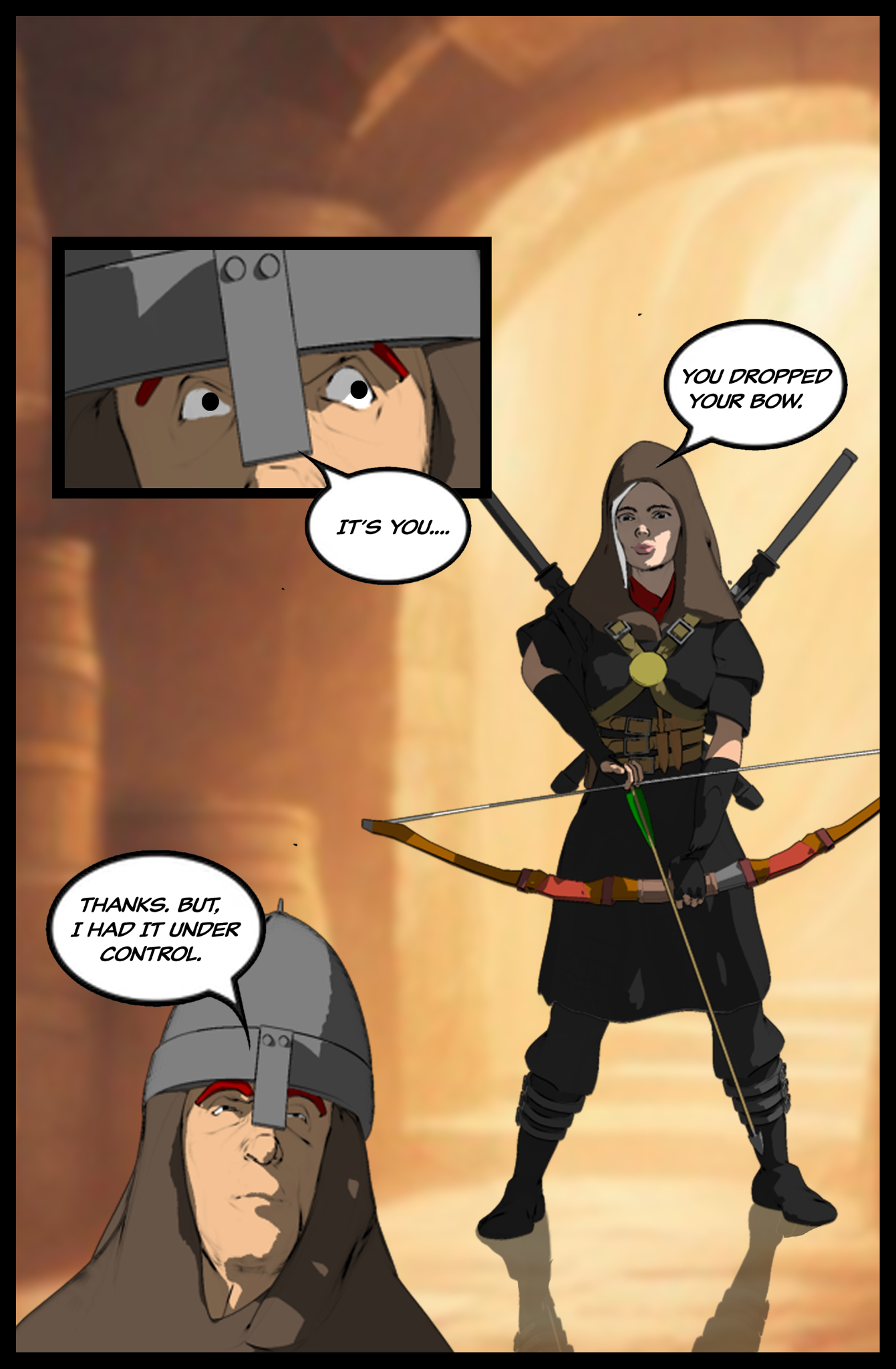 Comic page featuring the ranger